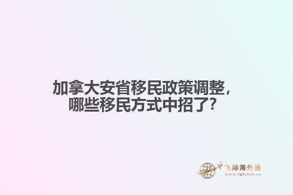 加拿大安省移民政策調(diào)整，哪些移民方式中招了？