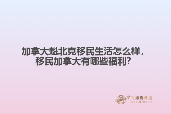 加拿大魁北克移民生活怎么樣，移民加拿大有哪些福利？