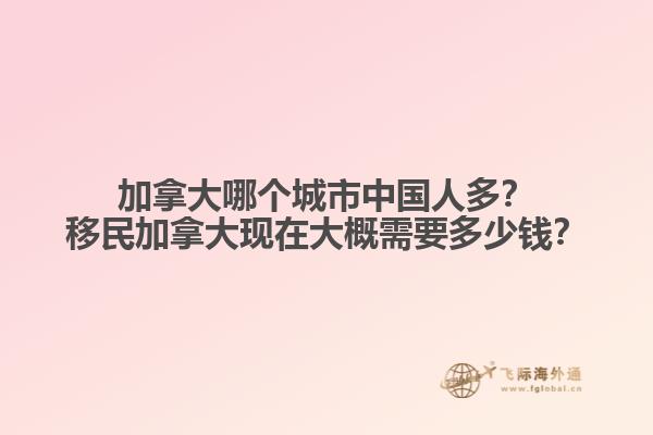 加拿大哪個城市中國人多？