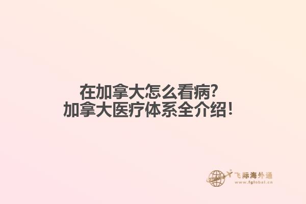 在加拿大怎么看病？加拿大醫(yī)療體系全介紹！