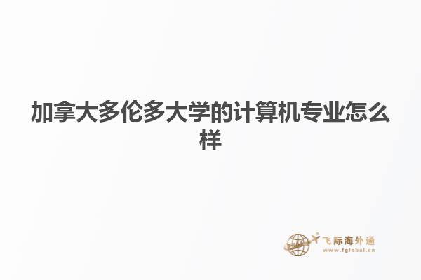 加拿大多倫多大學(xué)的計算機專業(yè)怎么樣