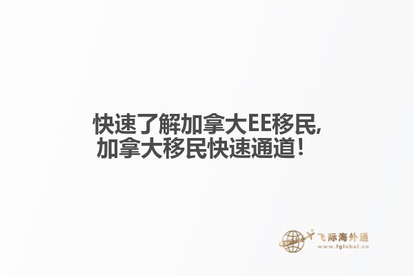 快速了解加拿大EE移民,加拿大移民快速通道！