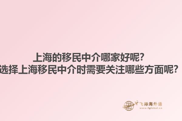 上海的移民中介哪家好呢？選擇上海移民中介時(shí)需要關(guān)注哪些方面呢？