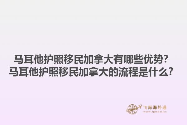 馬耳他護(hù)照移民加拿大有哪些優(yōu)勢(shì)？馬耳他護(hù)照移民加拿大的流程是什么？
