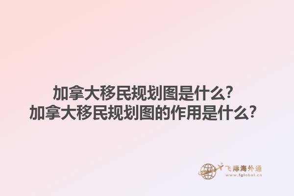 加拿大移民規(guī)劃圖是什么？加拿大移民規(guī)劃圖的作用是什么？1.jpg