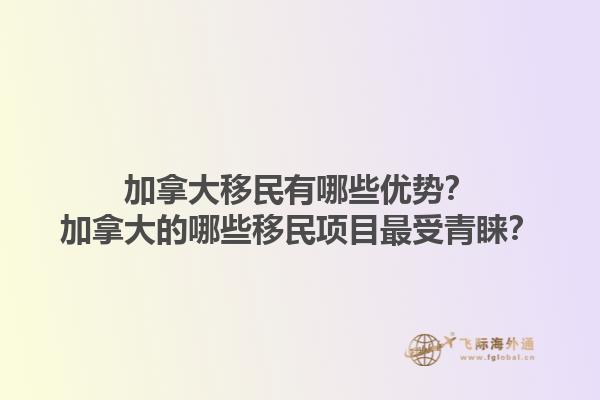 加拿大移民有哪些優(yōu)勢？加拿大的哪些移民項(xiàng)目最受青睞？1.jpg
