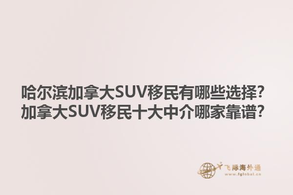 哈爾濱加拿大SUV移民有哪些選擇？加拿大SUV移民十大中介哪家靠譜？1.jpg
